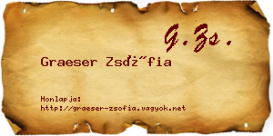 Graeser Zsófia névjegykártya